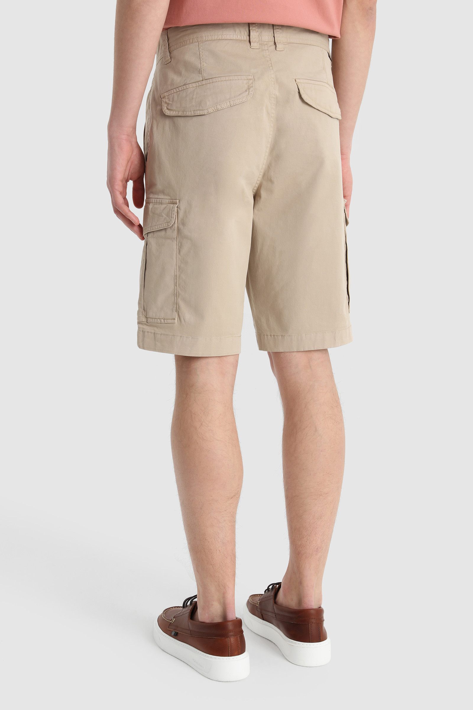 Garment-Dyed Cargo Shorts Beige photo 3 | Woolrich