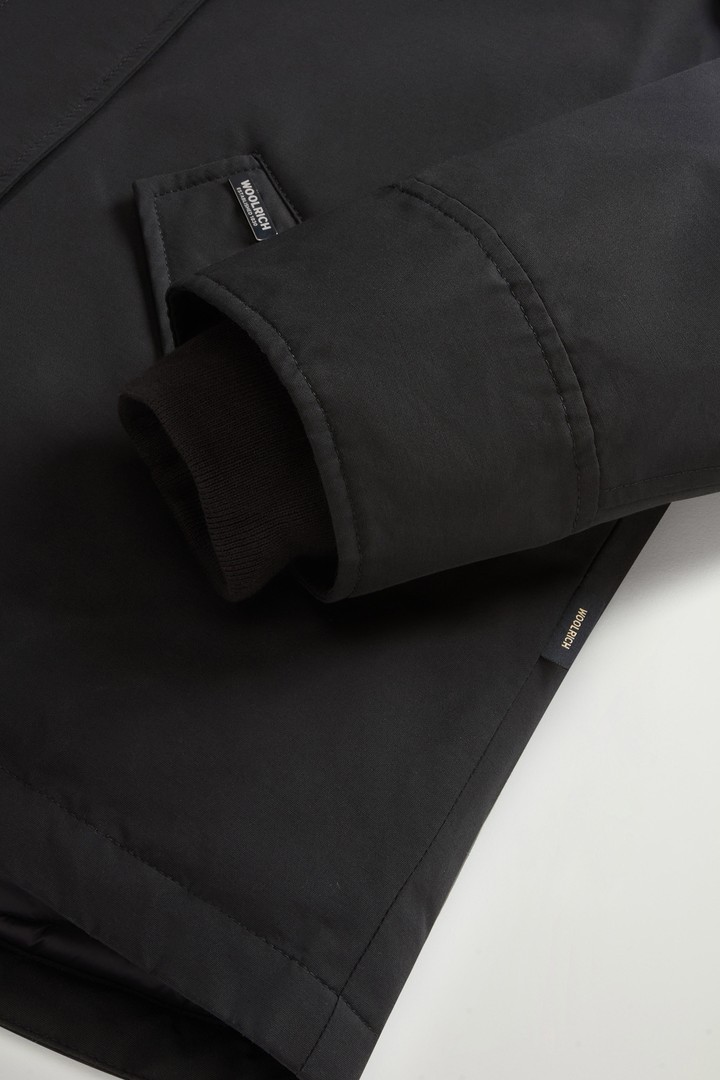 Short Military Parka in Ramar Cloth Black photo 3 | Woolrich