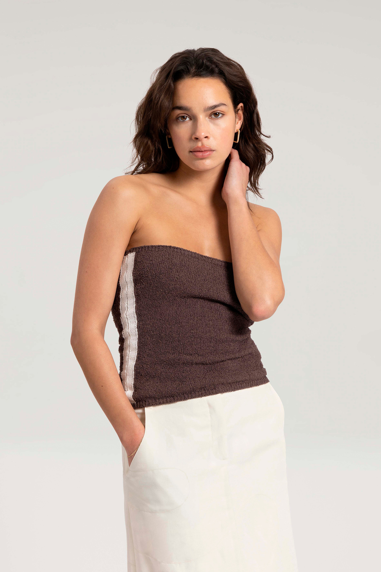 Bandeautop - Daniëlle Cathari / Woolrich bruin | Woolrich