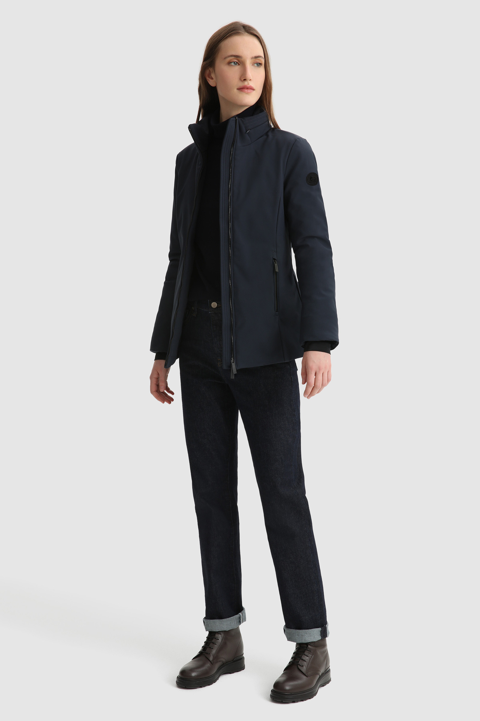Jacke Firth mit versteckter Kapuze
