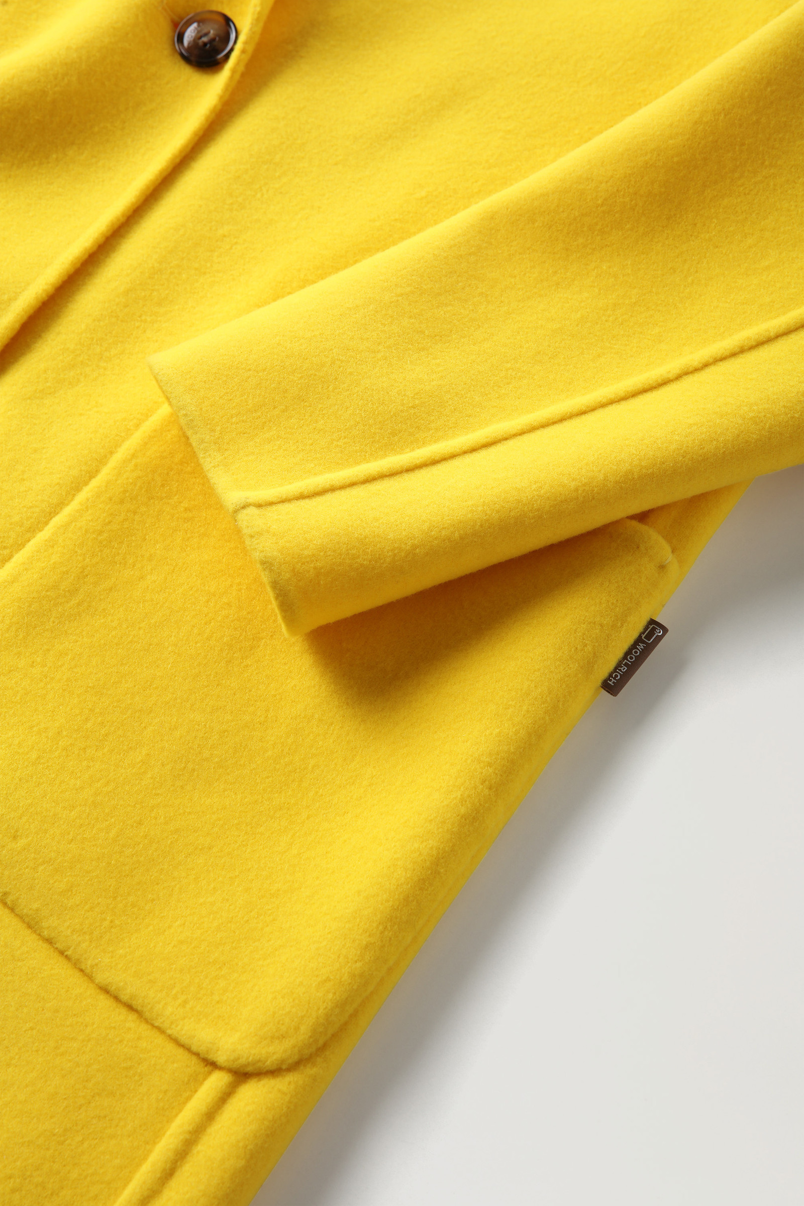 Manteco Virgin Double Wool Coat Yellow photo 7 | Woolrich