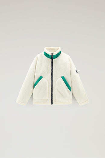 Boys's Sherpa Zip Sweater White | Woolrich