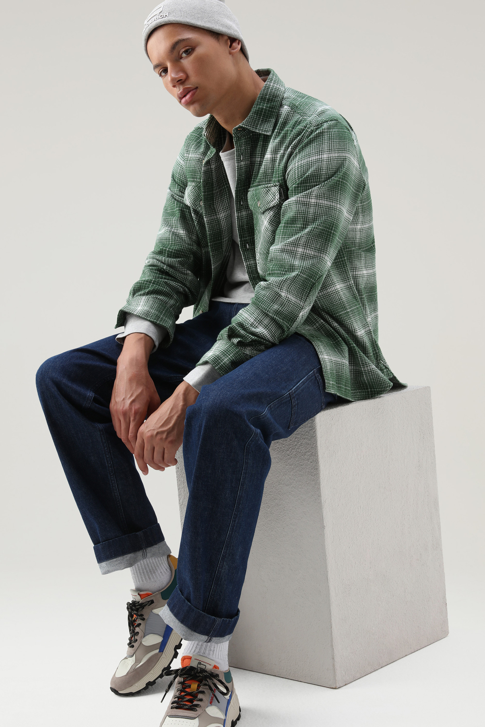 Cruiser Flannel Check Shirt Green | Woolrich USA