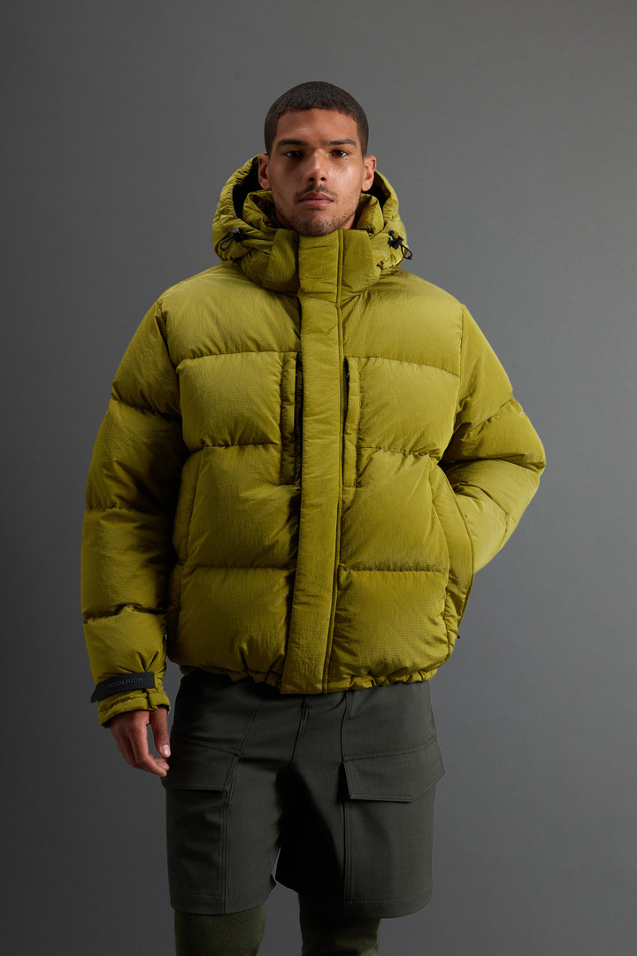 Short Parka in Olmetex Ripstop Nylon by Todd Snyder Yellow photo 1 | Woolrich