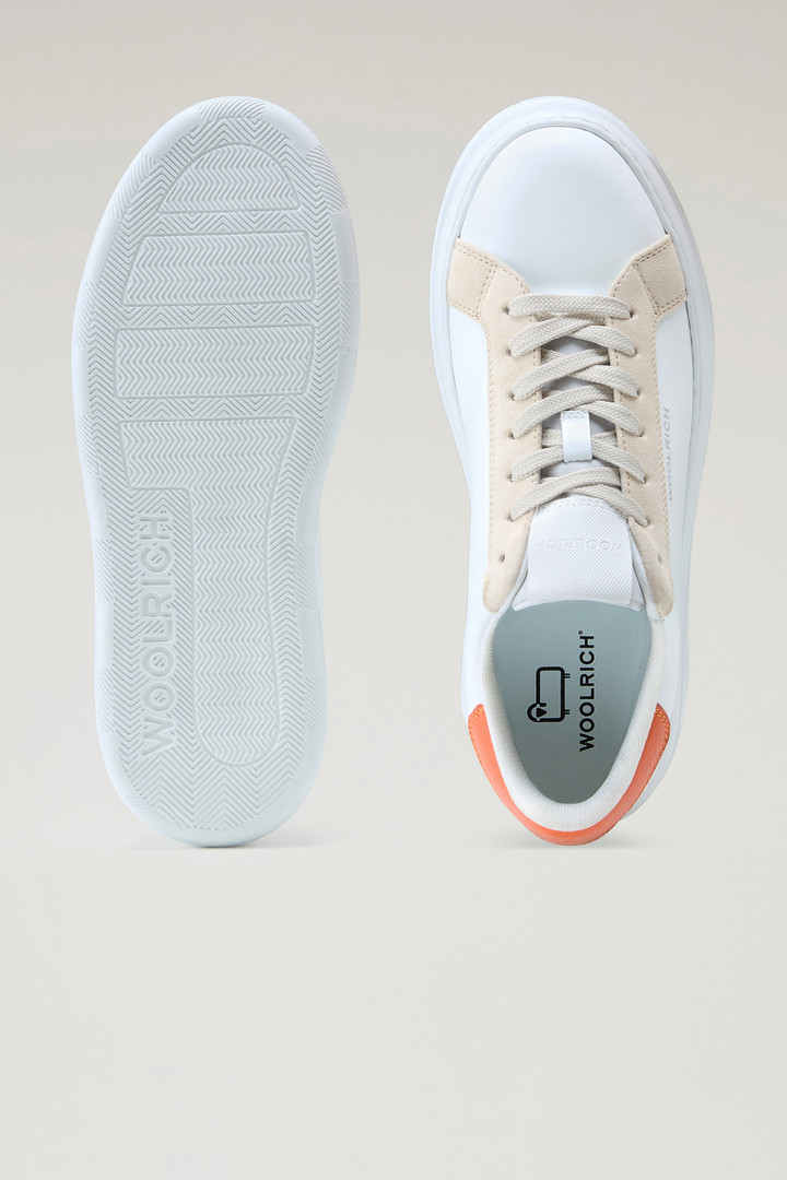 Chunky Court Sneaker aus Leder mit kontrastierenden Details Multifarben photo 4 | Woolrich
