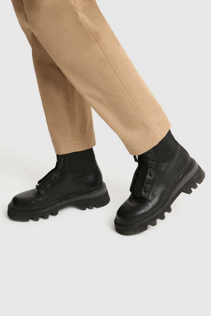 Logger leather boots