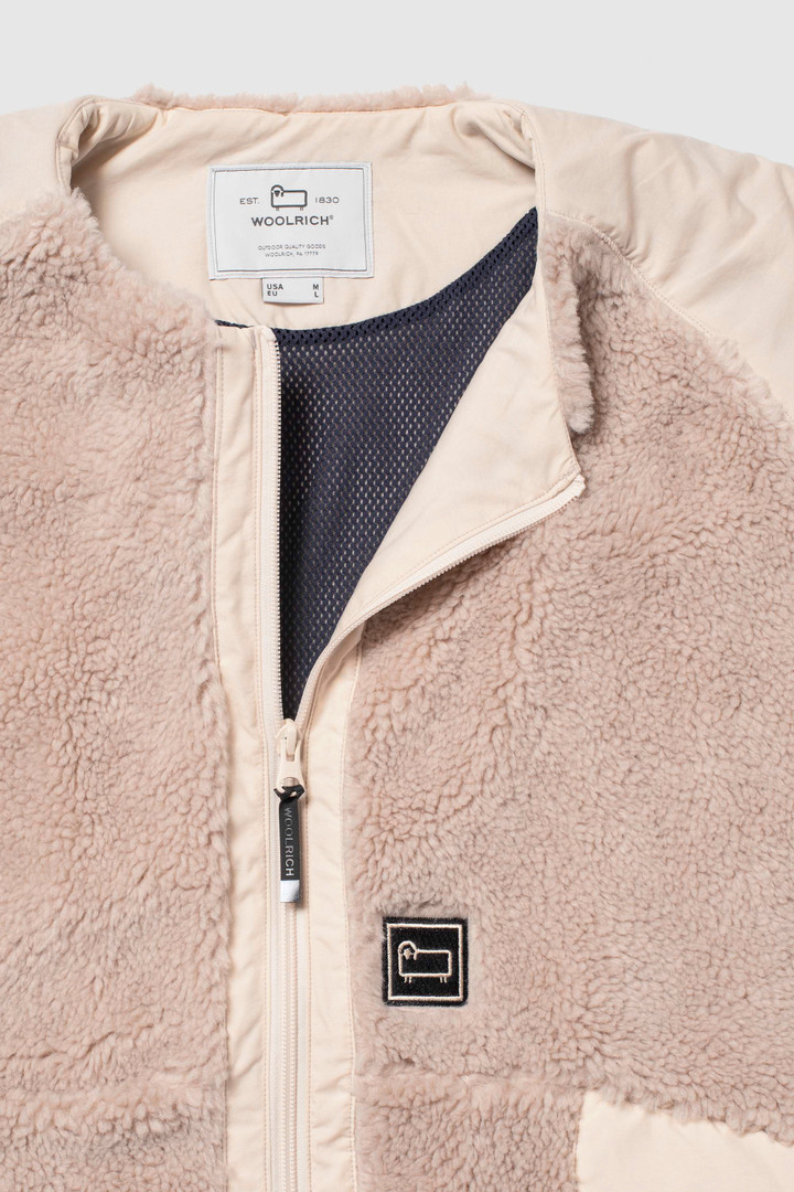 Terra pile fleece long jacket