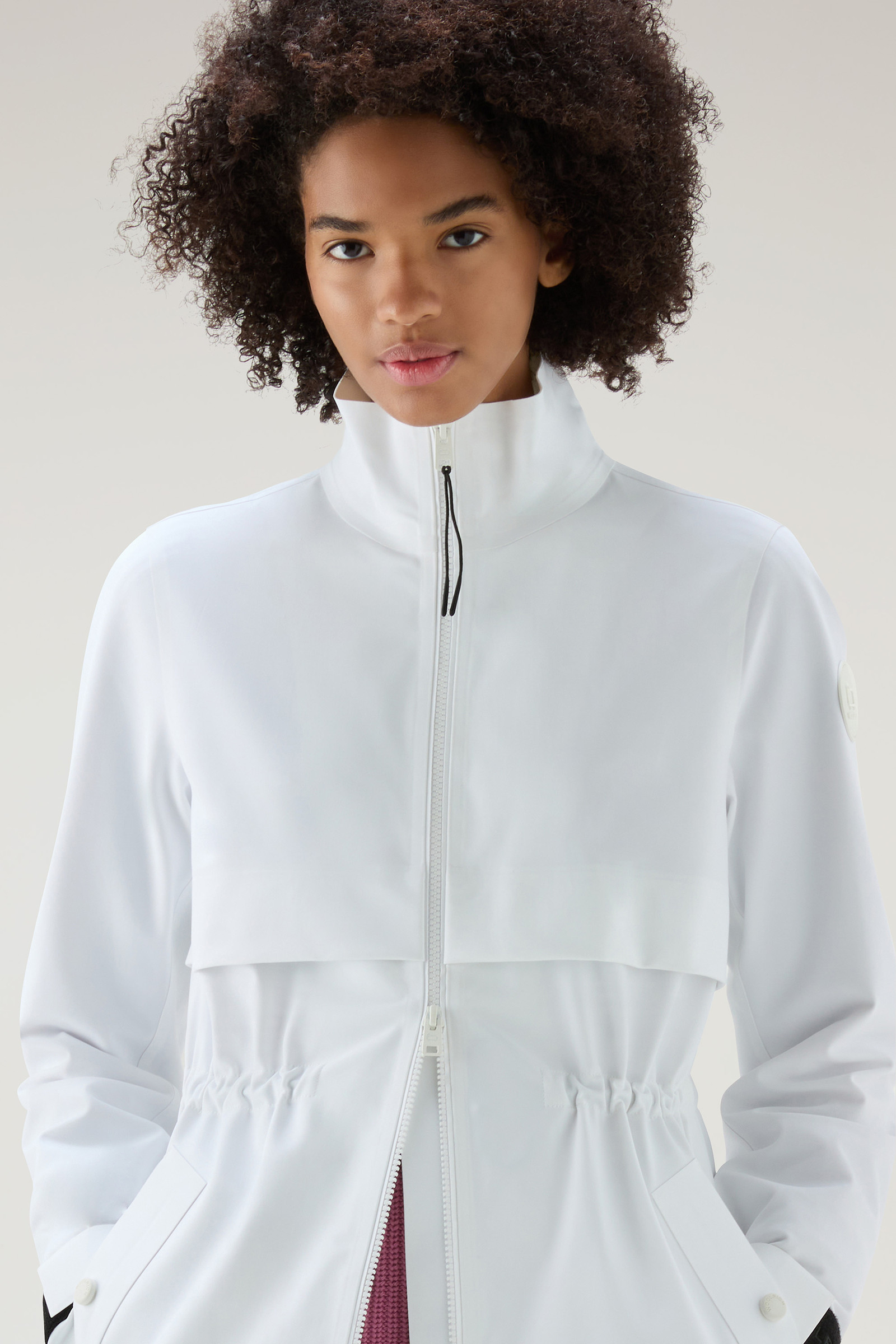 Veste longue Pequea en nylon élastique blanc photo 4 | Woolrich