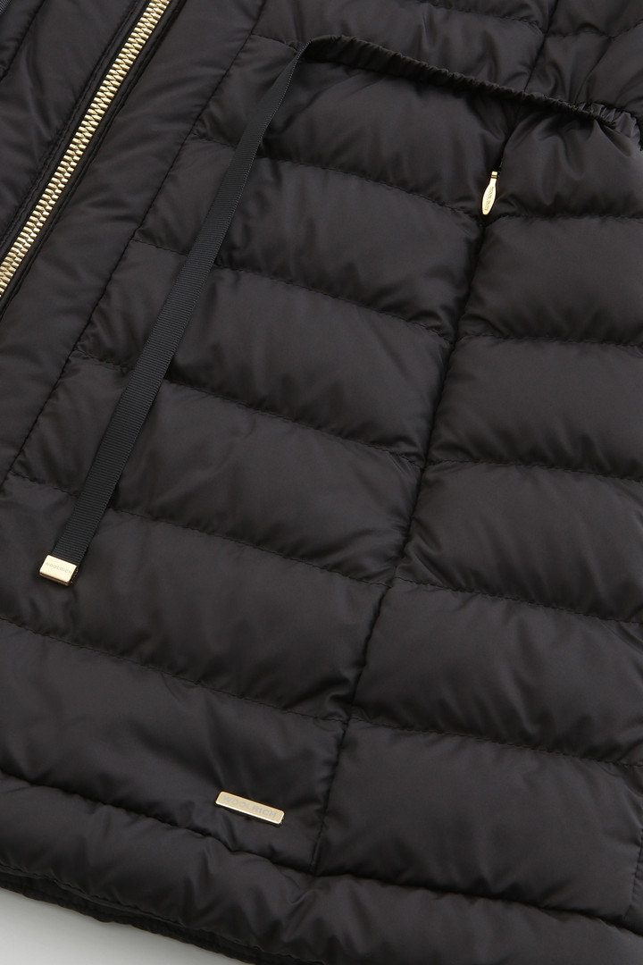 Gilet matelassé Hibiscus avec capuche noir photo 7 | Woolrich