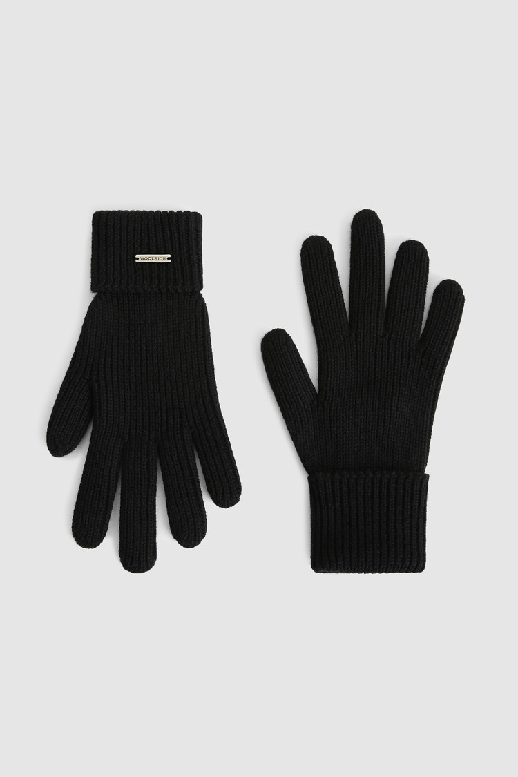 Gants côtelés en pure laine vierge