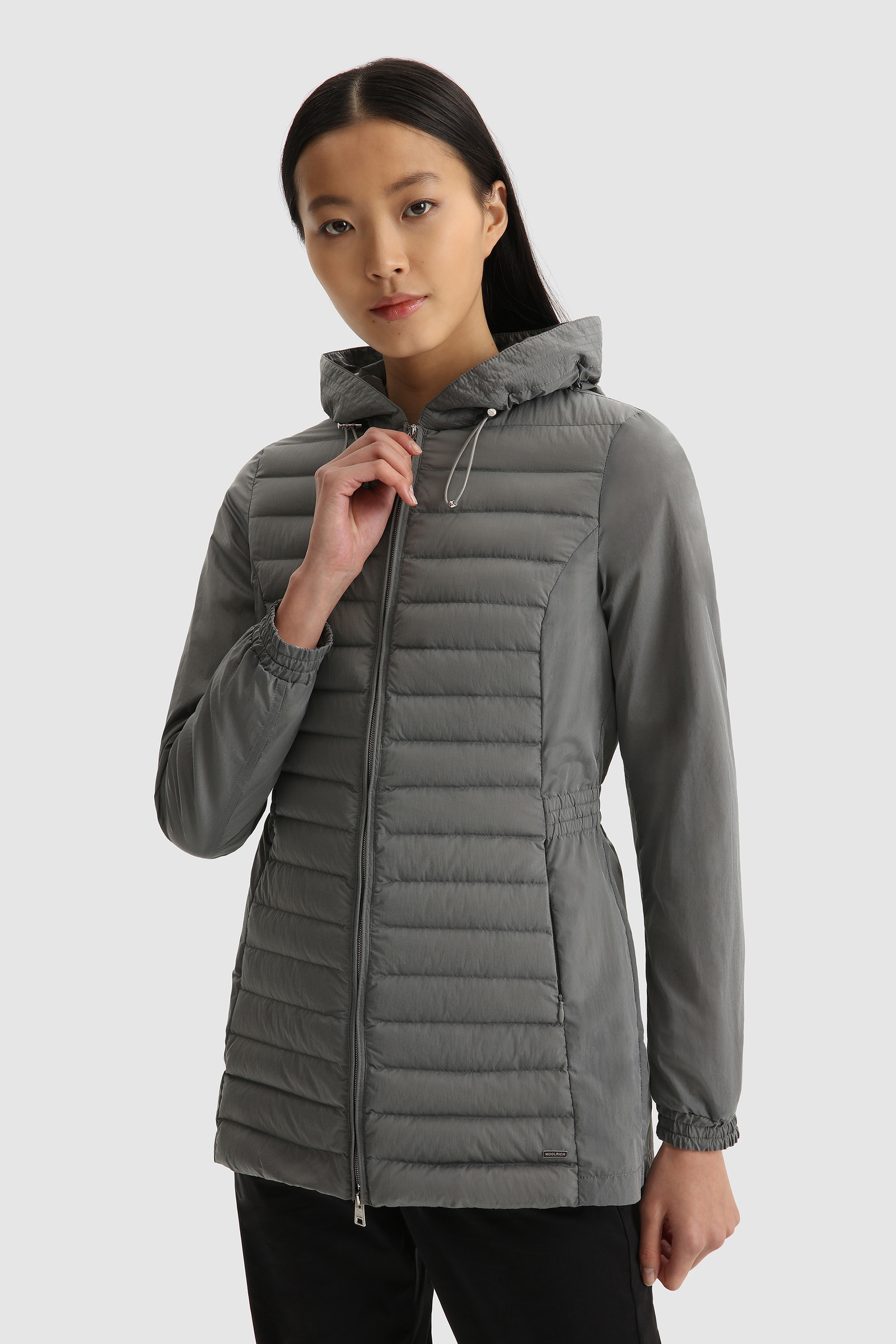 Violet Quilted Parka with Hood Black | Woolrich