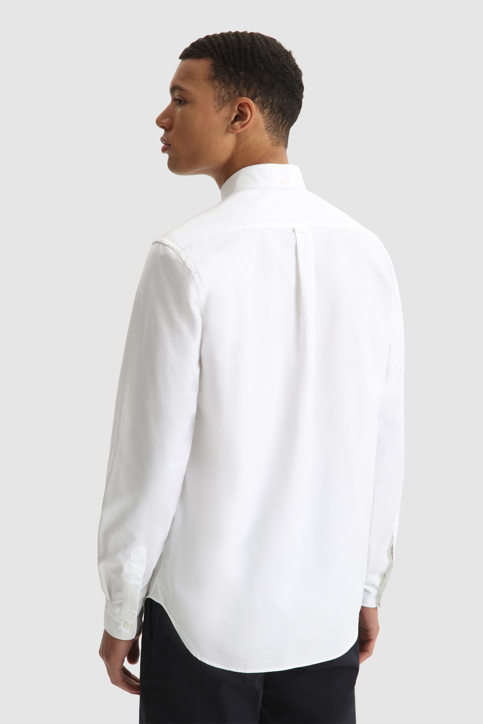 Oxford Heavy Cotton Shirt White photo 4 | Woolrich