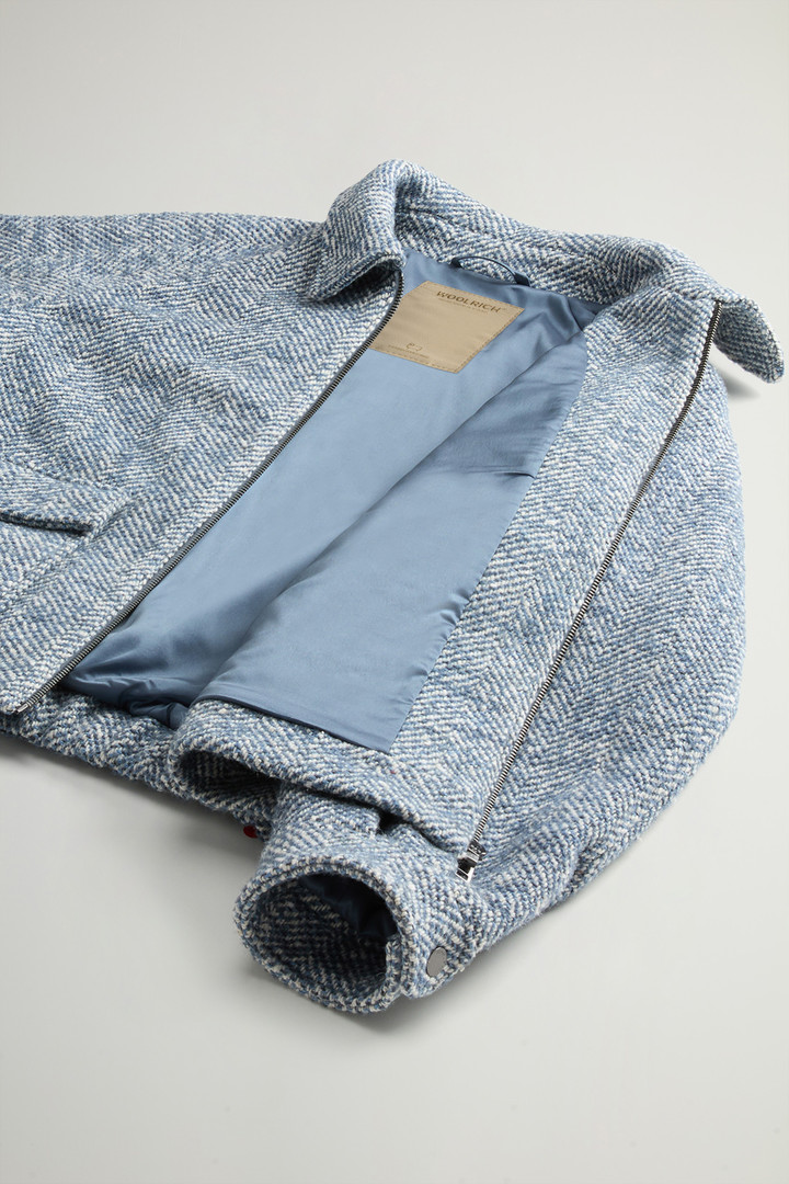 HERRINGBONE OVERSHIRT Bleu photo 8 | Woolrich