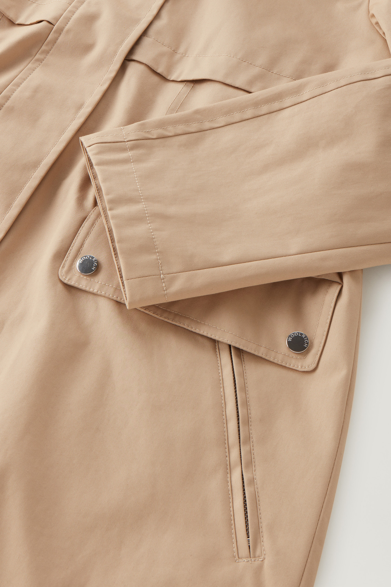 Havice Summer Parka en pur coton beige photo 8 | Woolrich