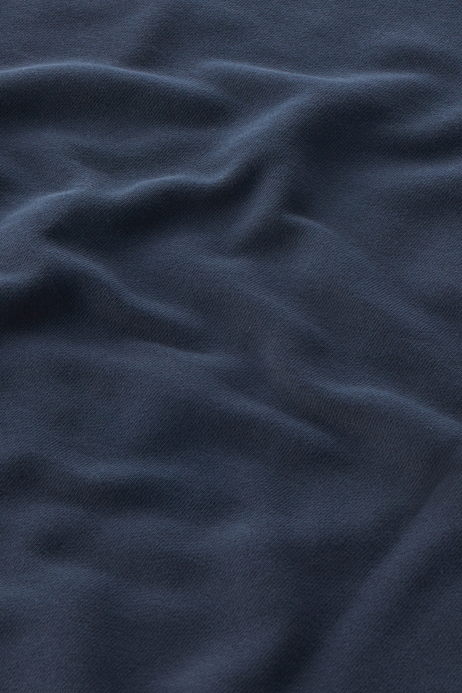 Sweat-shirt en pur coton avec manches trois-quarts bleu photo 8 | Woolrich