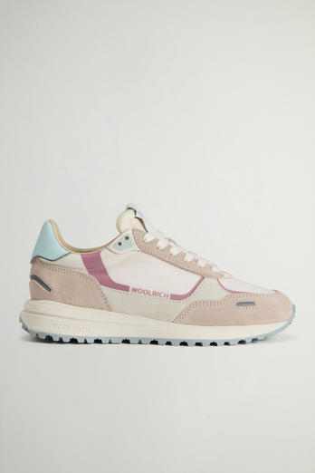 Retro Sneakers in Nylon with Leather and Suede Details Multicolor | Woolrich