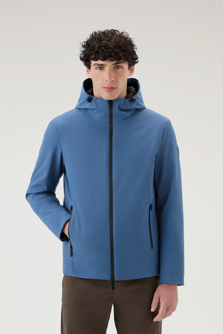 Pacific Jacket in Tech Softshell Blue photo 1 | Woolrich
