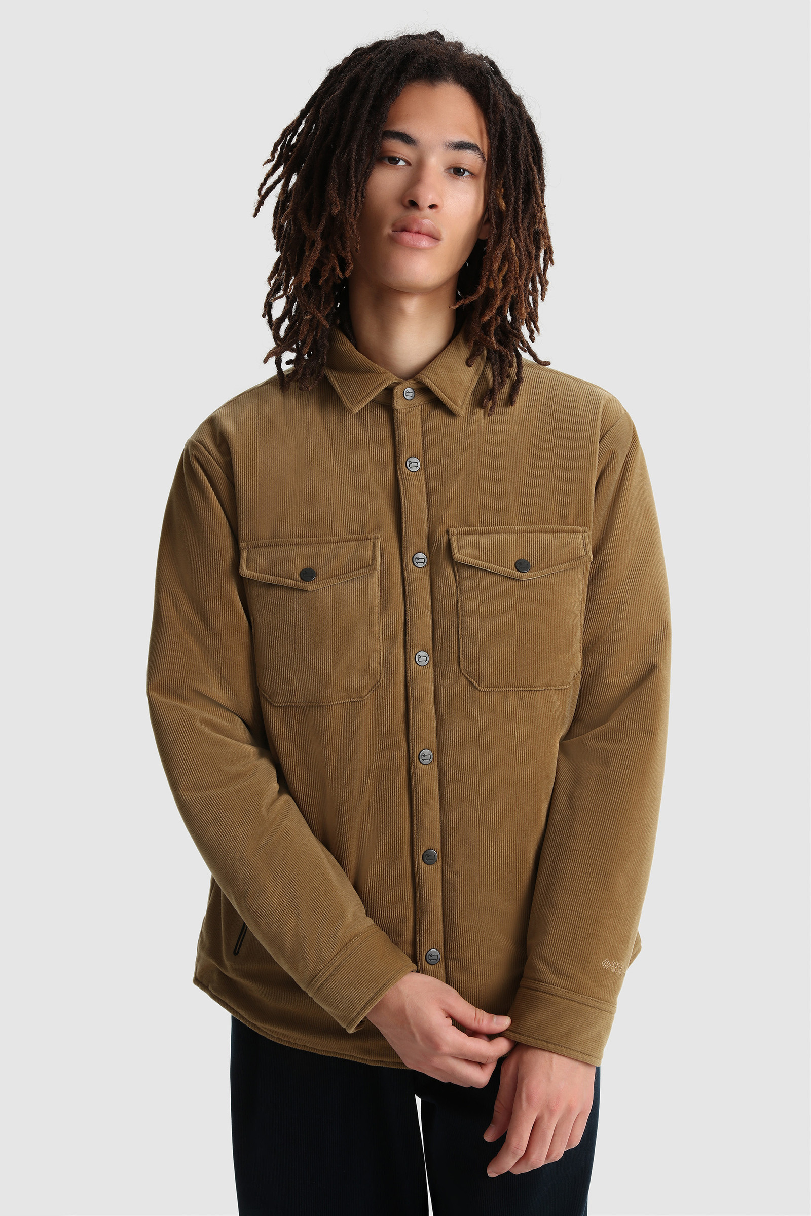 Corduroy insulated GORE-TEX shirt