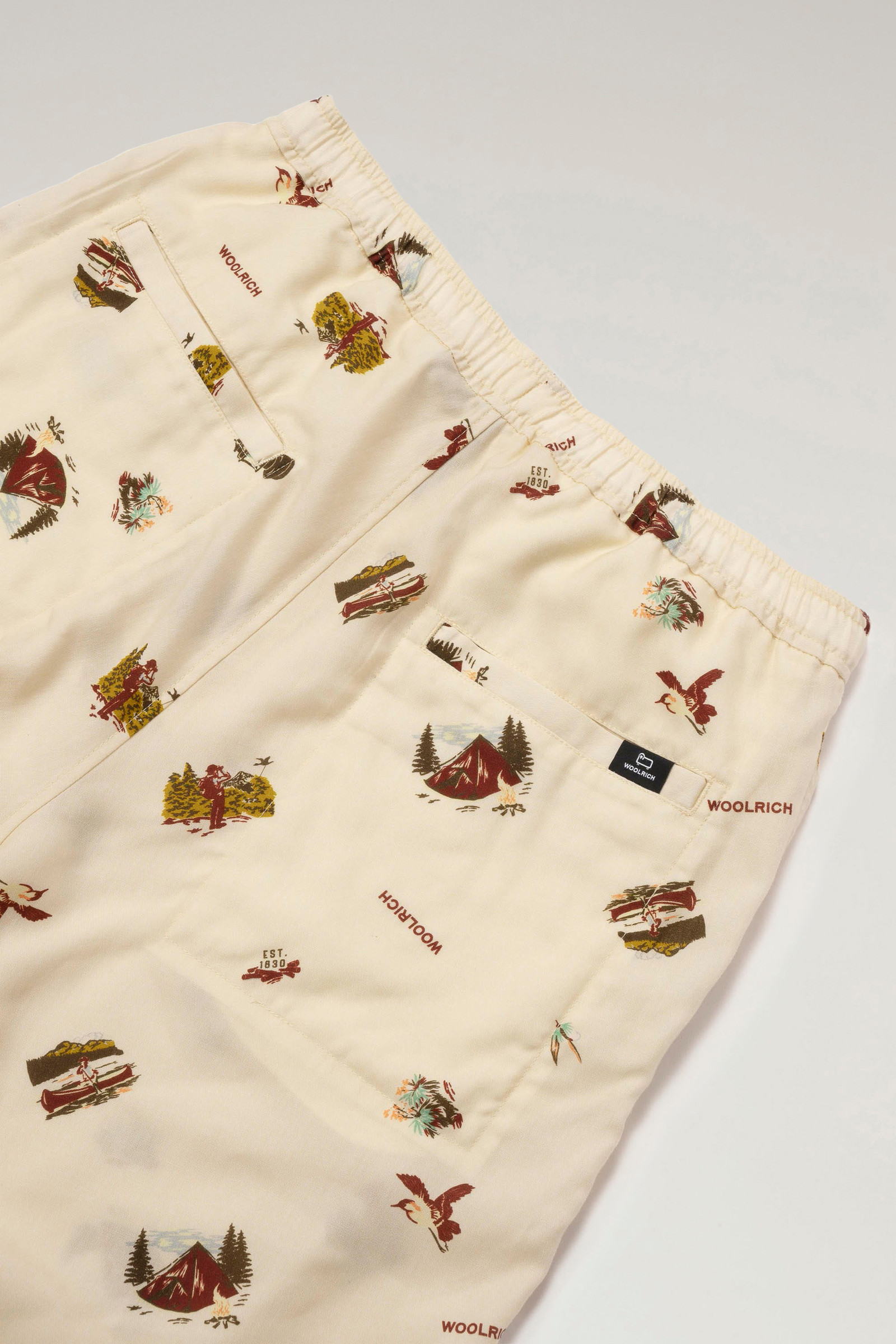 Pantaloncini in Lyocell con stampa beige photo 7 | Woolrich