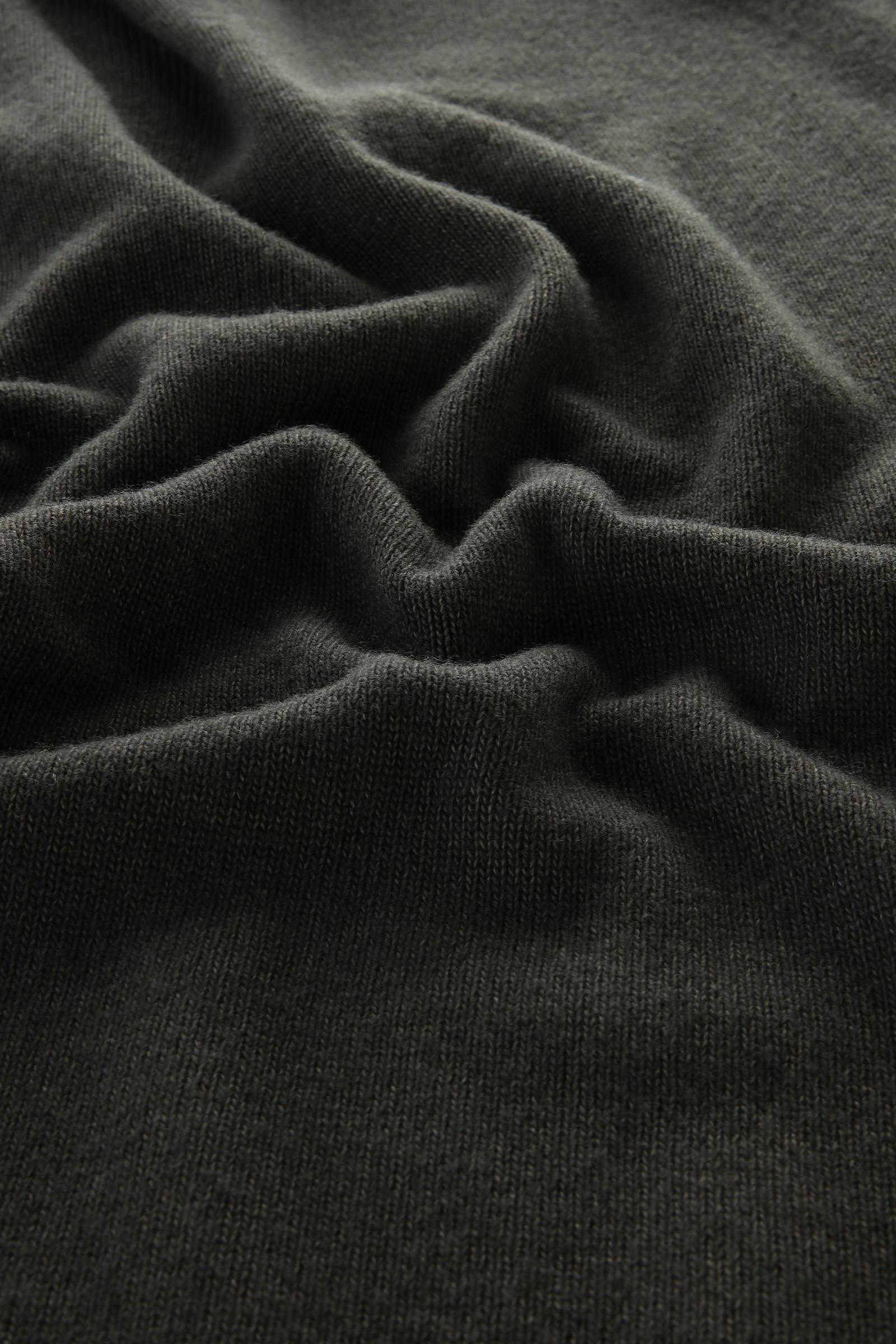 Garment-dyed Turtleneck Sweater in Pure Virgin Wool Green photo 8 | Woolrich