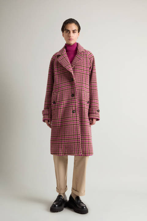 Abrigo de pura lana virgen italiana con cuello de solapas Multicolor | Woolrich