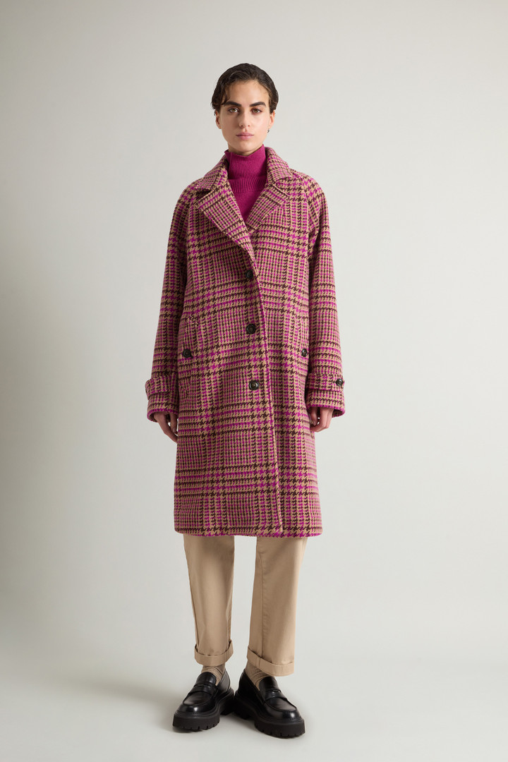 Coat in Italian Pure Virgin Wool with Lapel Collar Multicolor photo 1 | Woolrich