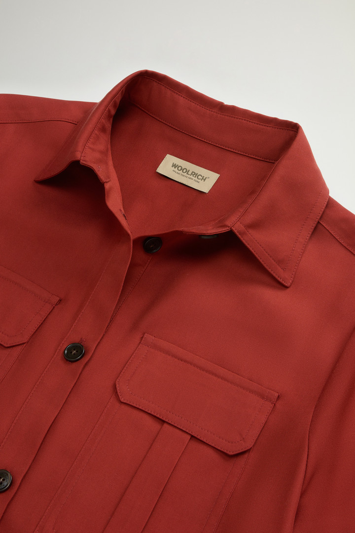 Long Tencel Dress Red photo 6 | Woolrich