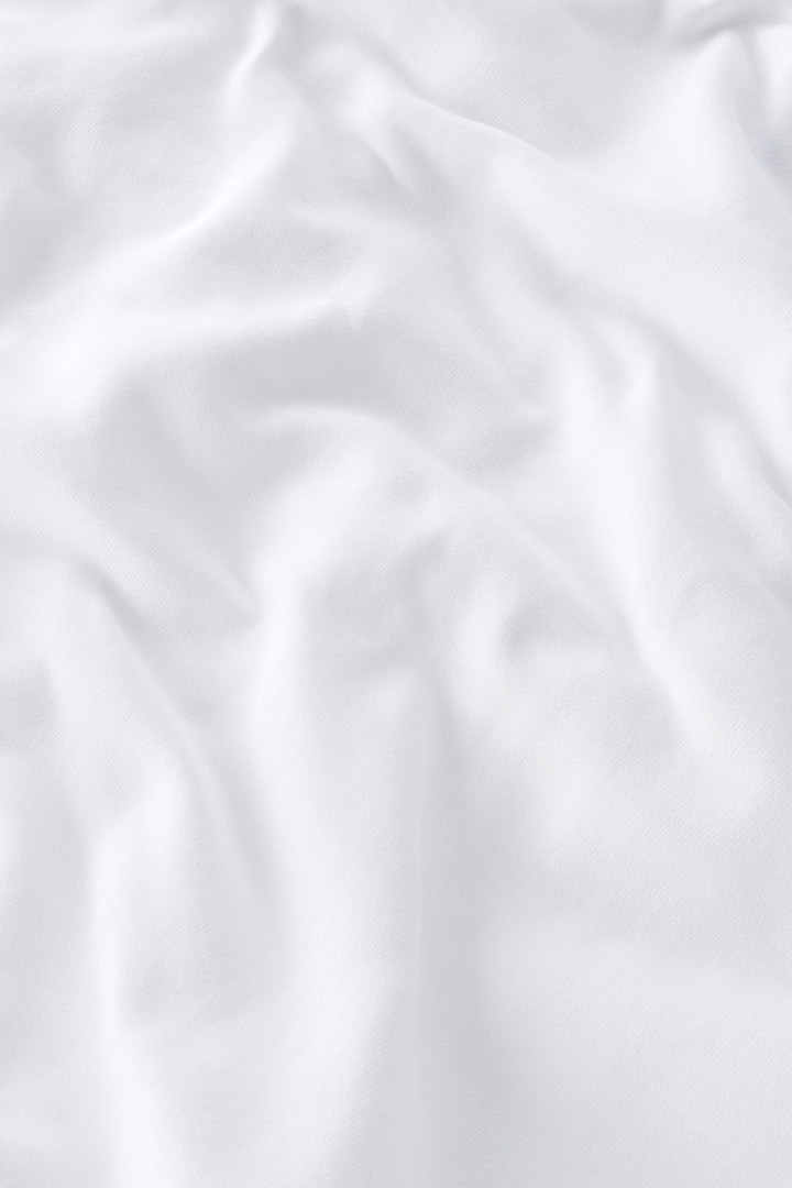Kapuzenpullover aus reiner Baumwolle mit aufgesticktem Logo Weiß photo 9 | Woolrich