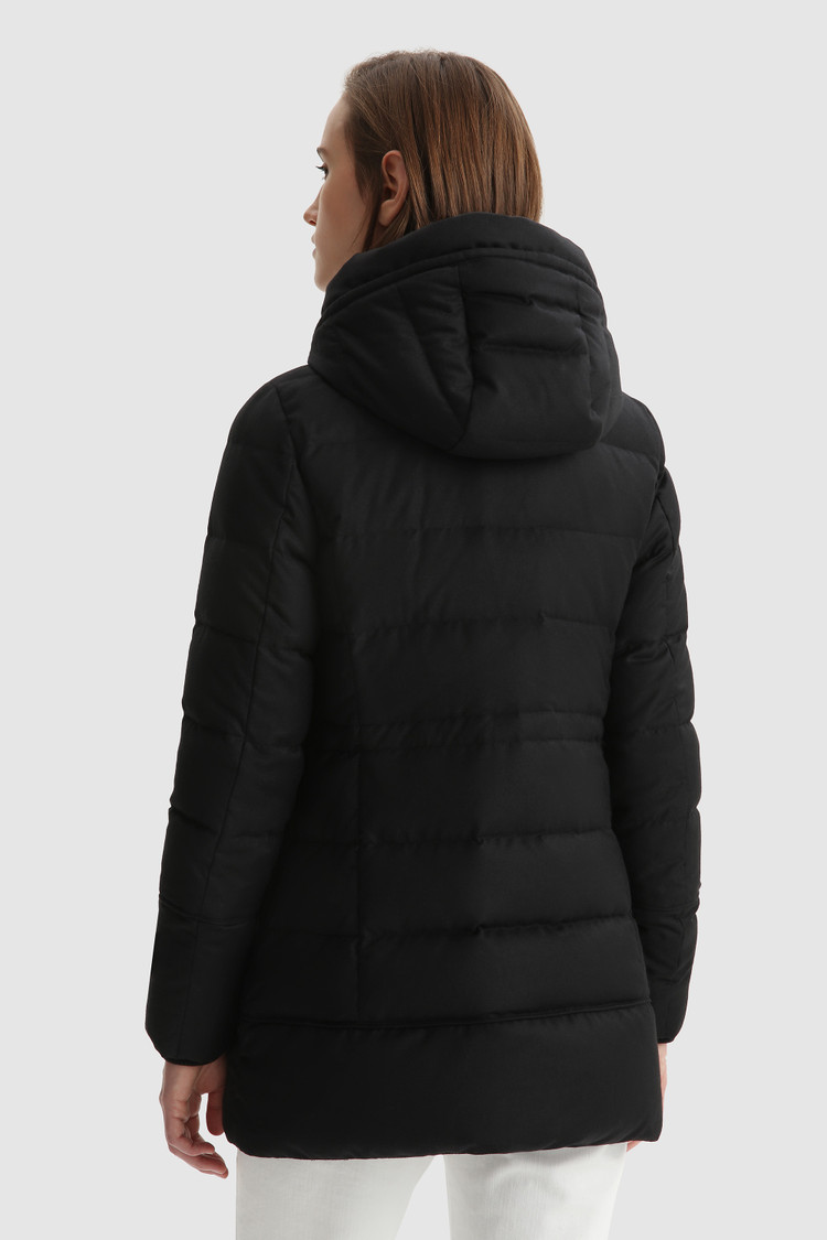 Parka Luxury en soie et laine vierge italienne