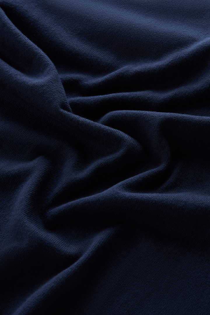 Pure Cotton Crewneck Sweater Blue photo 8 | Woolrich