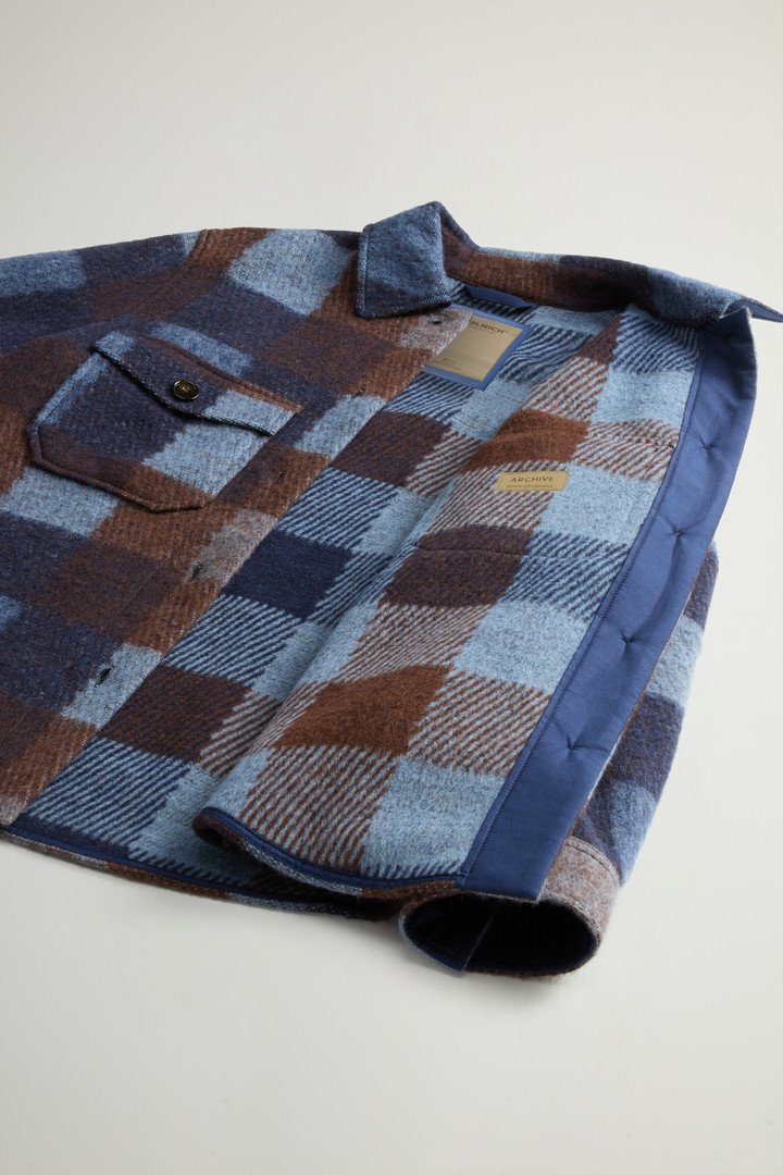 Overshirt in Wool Blend Blue photo 8 | Woolrich