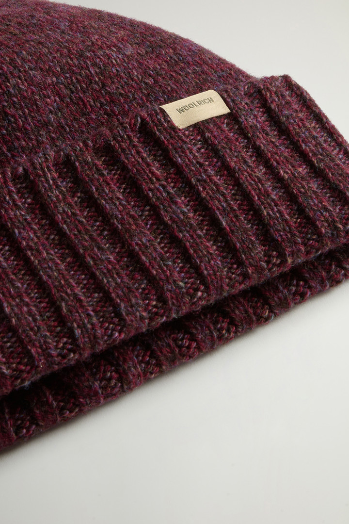 Berretto in pura lana mouliné Rosso photo 3 | Woolrich