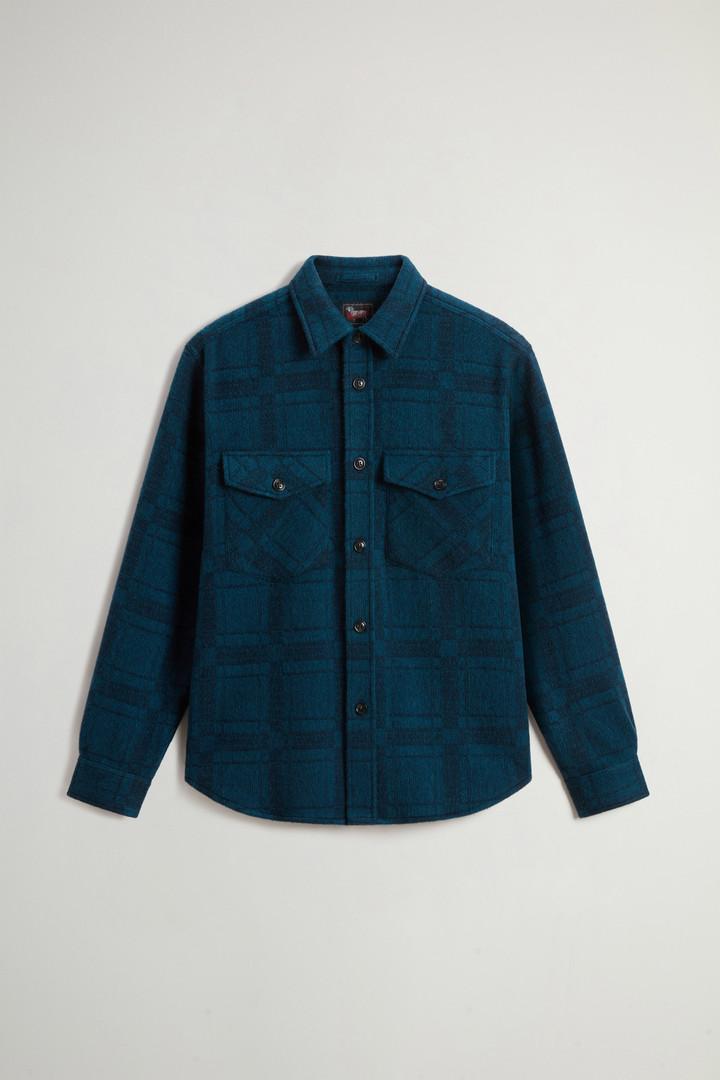 Overshirt mit Karomuster aus reiner Kaschmirwolle by Todd Snyder Blau photo 8 | Woolrich