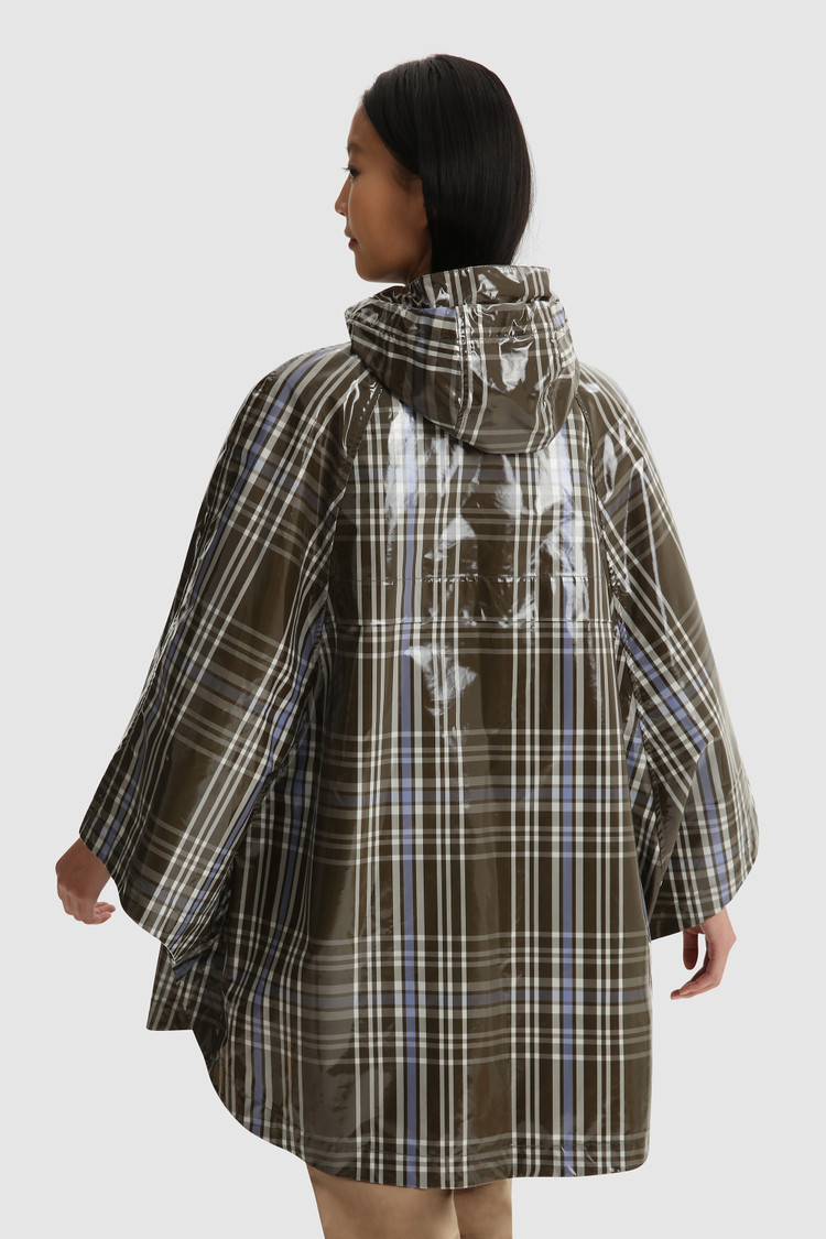 Hawthorn Check hooded cape