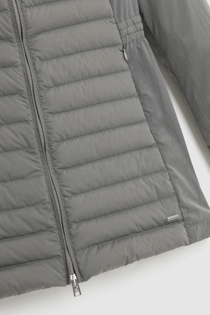 Violet gesteppter Parka mit Kapuze