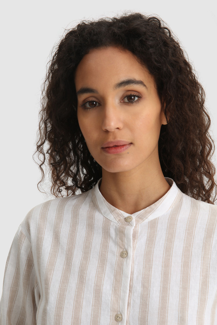 Cotton linen long shirt