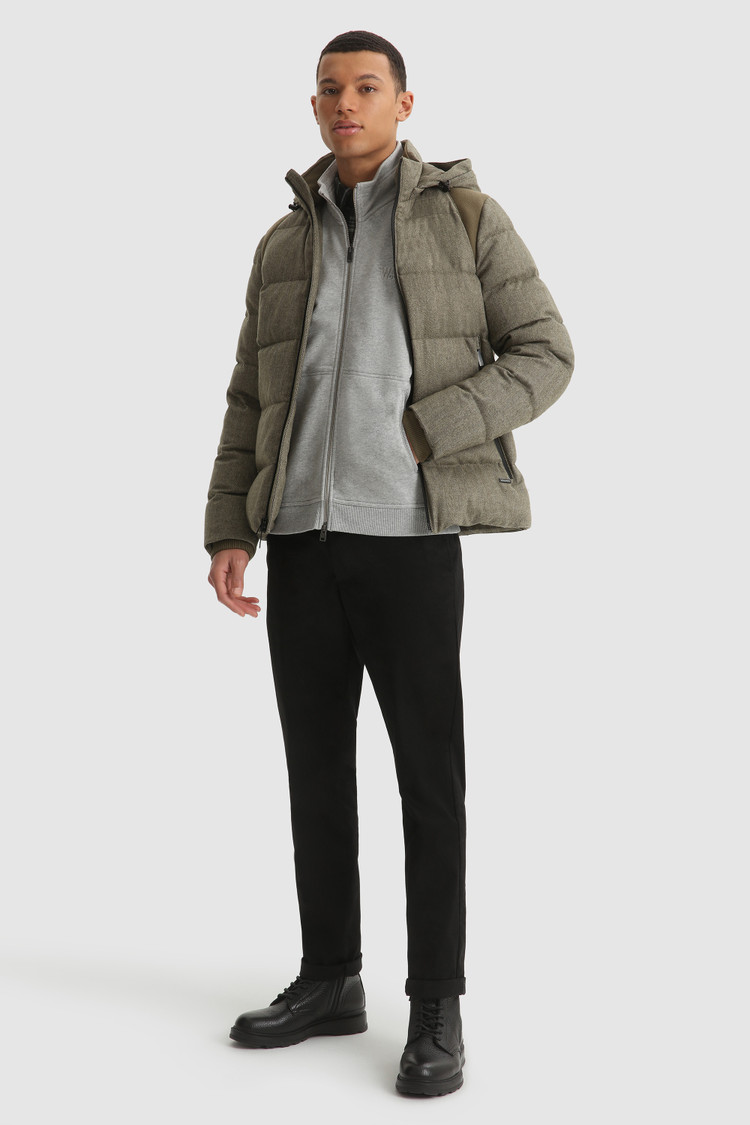 Felpa full-zip luxe con collo alto