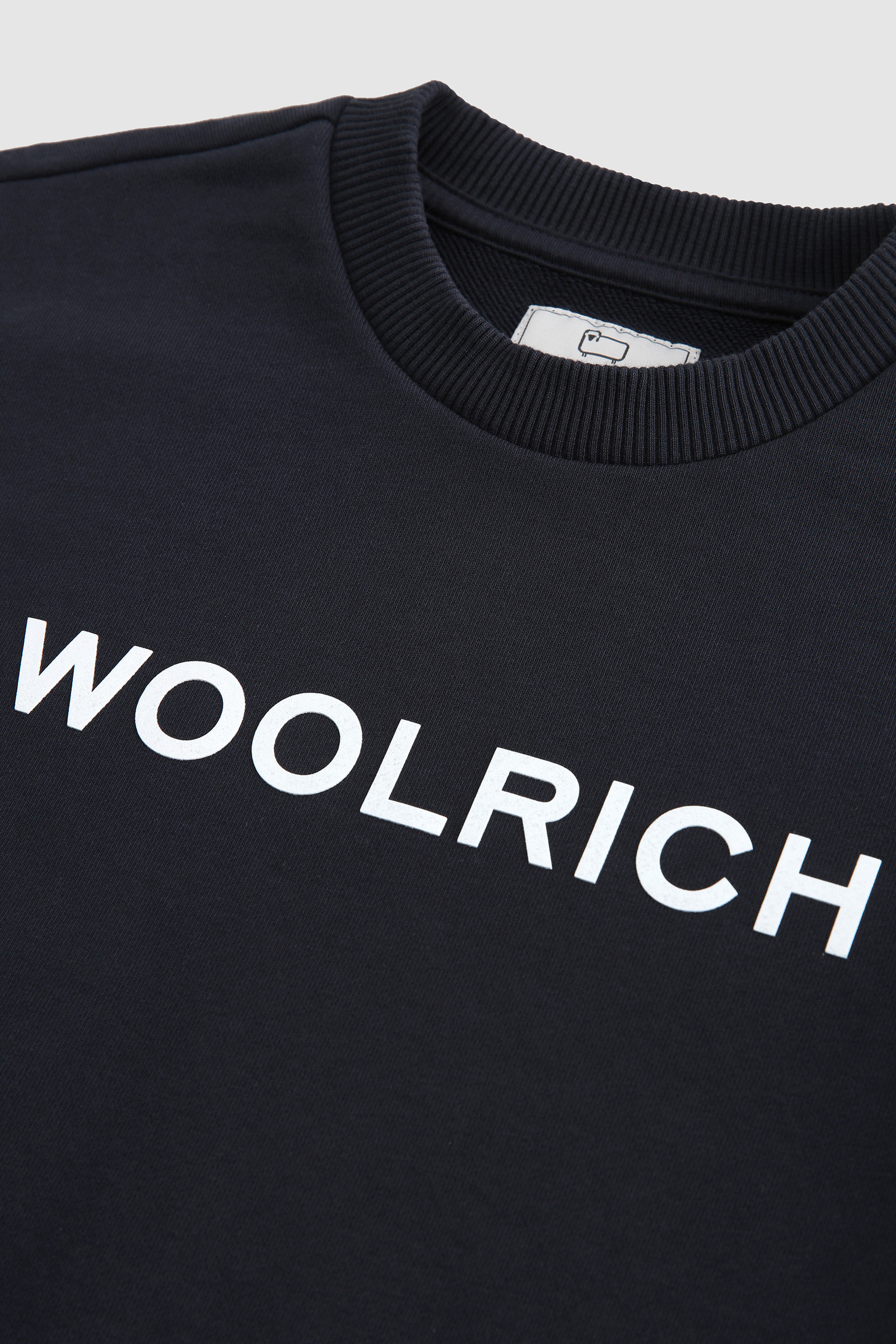 Boy's Crewneck Sweatshirt in Organic Cotton Blue photo 3 | Woolrich