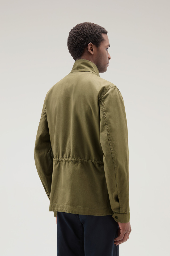 Field Jacket in Cotton-Linen Blend Green photo 3 | Woolrich