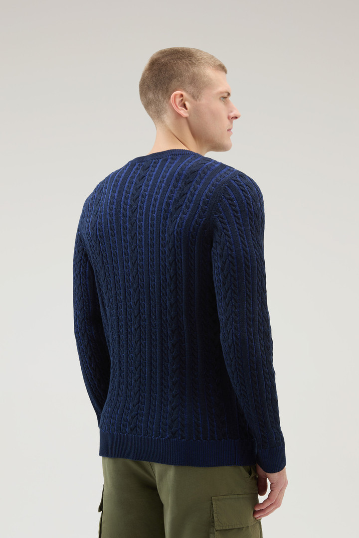 Vanisè Crewneck Sweater in Pure Cotton Blue photo 3 | Woolrich