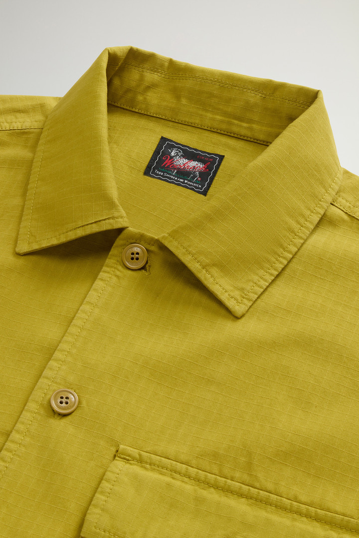 Garment-Dyed Pure Cotton Ripstop Shirt by Todd Snyder Yellow photo 6 | Woolrich