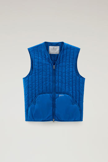 Quilted Vest in Recycled Pertex Quantum Blue photo 1 | Woolrich