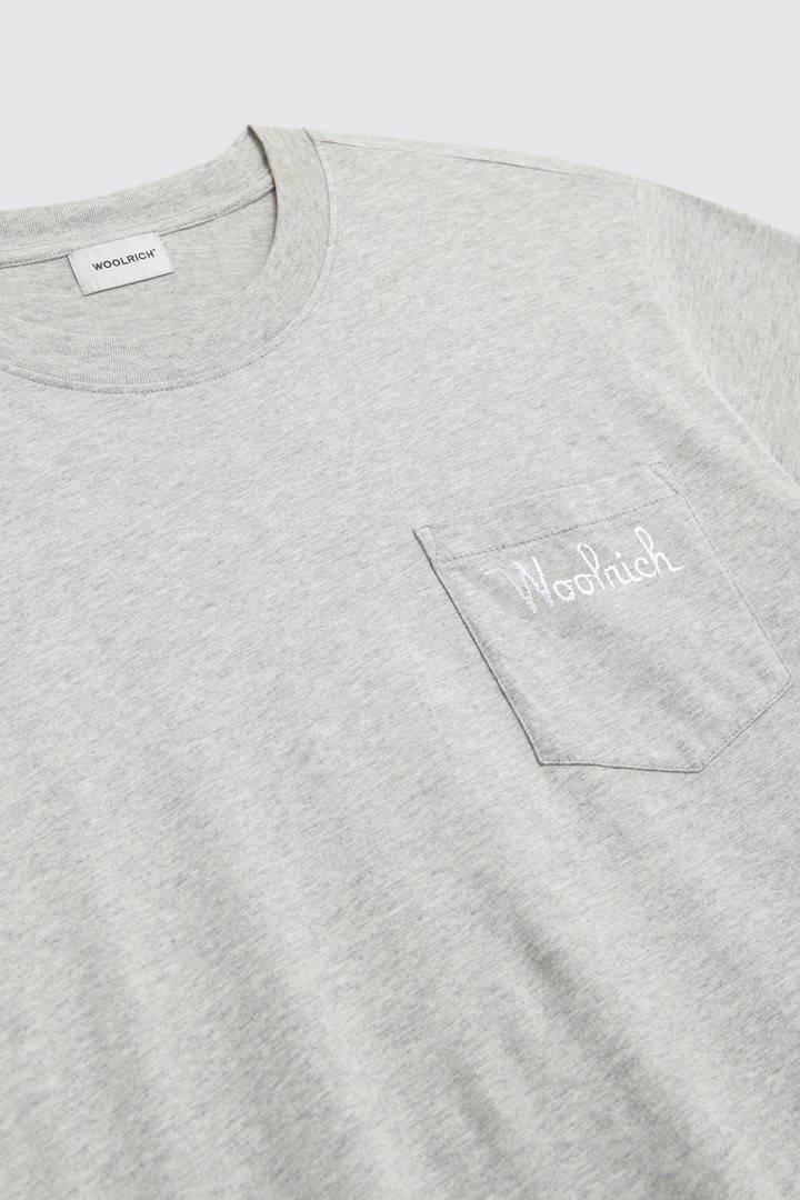 Embossed logo pocket tee