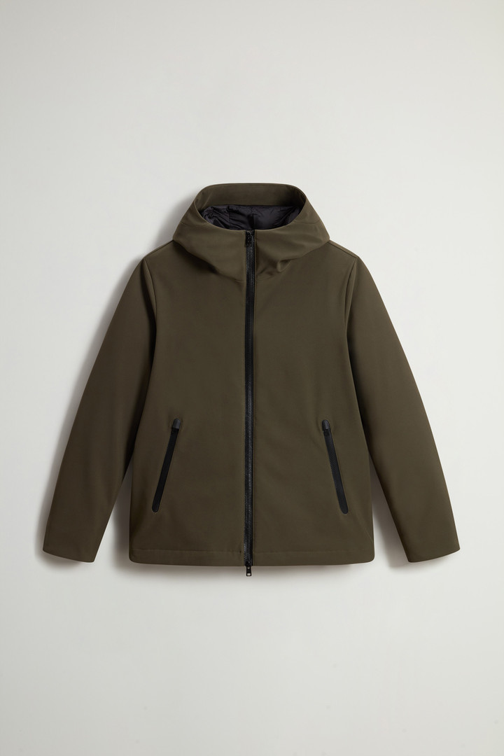 Pacific Jacket in Tech Softshell Green photo 5 | Woolrich