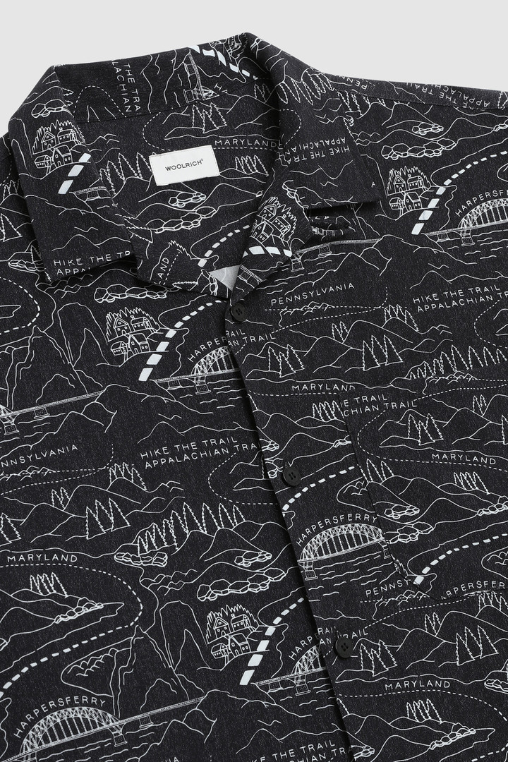 Tencel hemd met Trail patroon