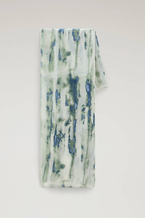 Sjaal van een mix van modal en zijde met grafische print Beige | Woolrich
