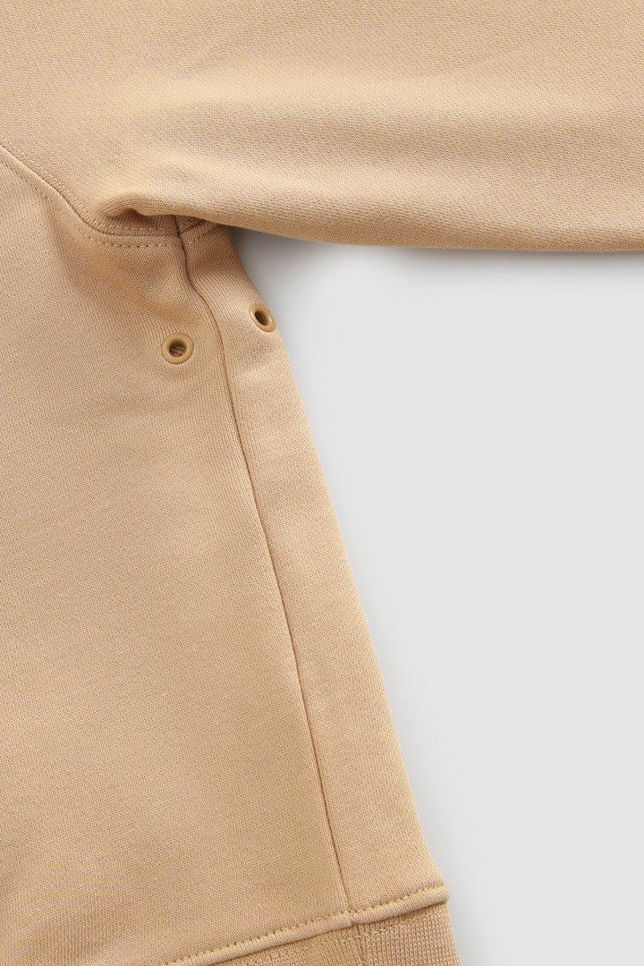 Sweat à capuche en polaire avec logo vintage brodé beige photo 6 | Woolrich