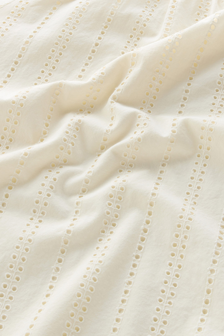 Bluse aus reiner bestickter Baumwolle Weiß photo 7 | Woolrich