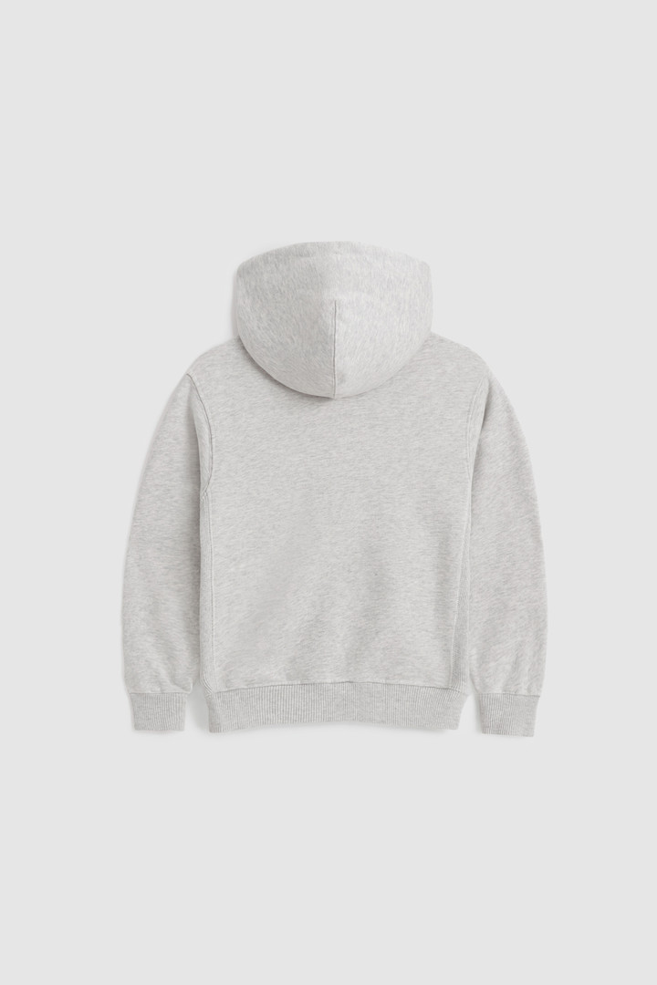 Sudadera con capucha de niña de algodón orgánico grey photo 2 | Woolrich