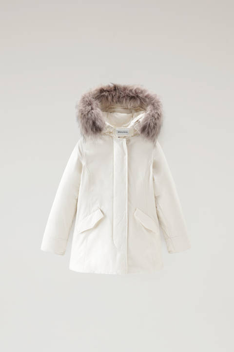 Girls' Arctic Parka with Detachable Fur Trim White | Woolrich